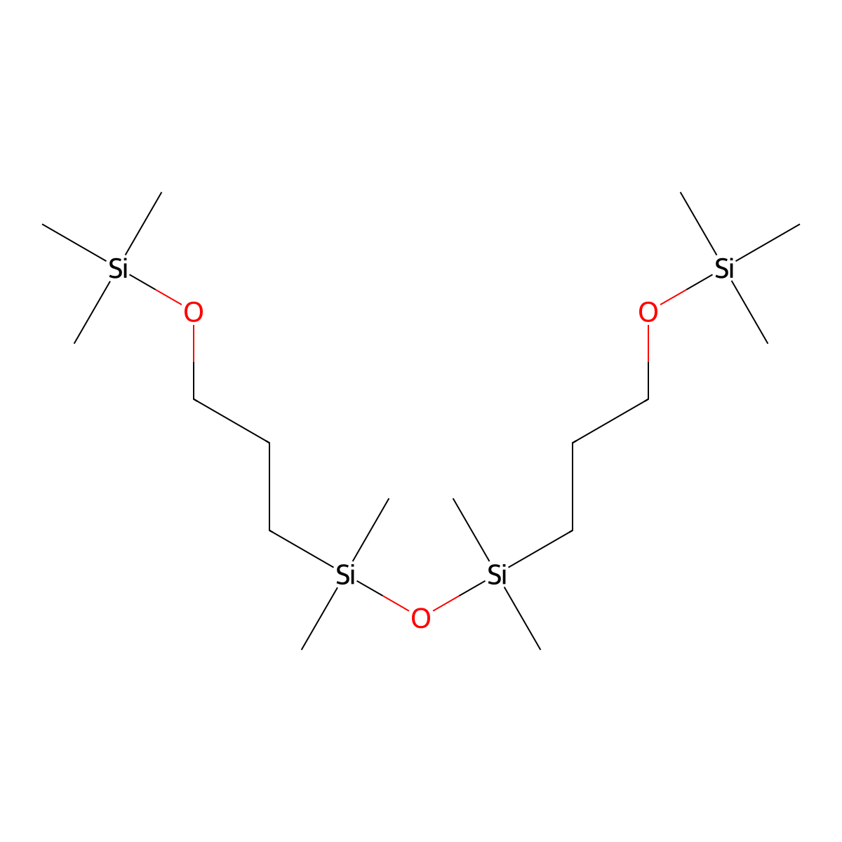 2,2,7,7,9,9,14,14-Octamethyl-3,8,13-trioxa-2,7,9,14-tetrasilapentadecane molecular structure, CAS 18547-30-3