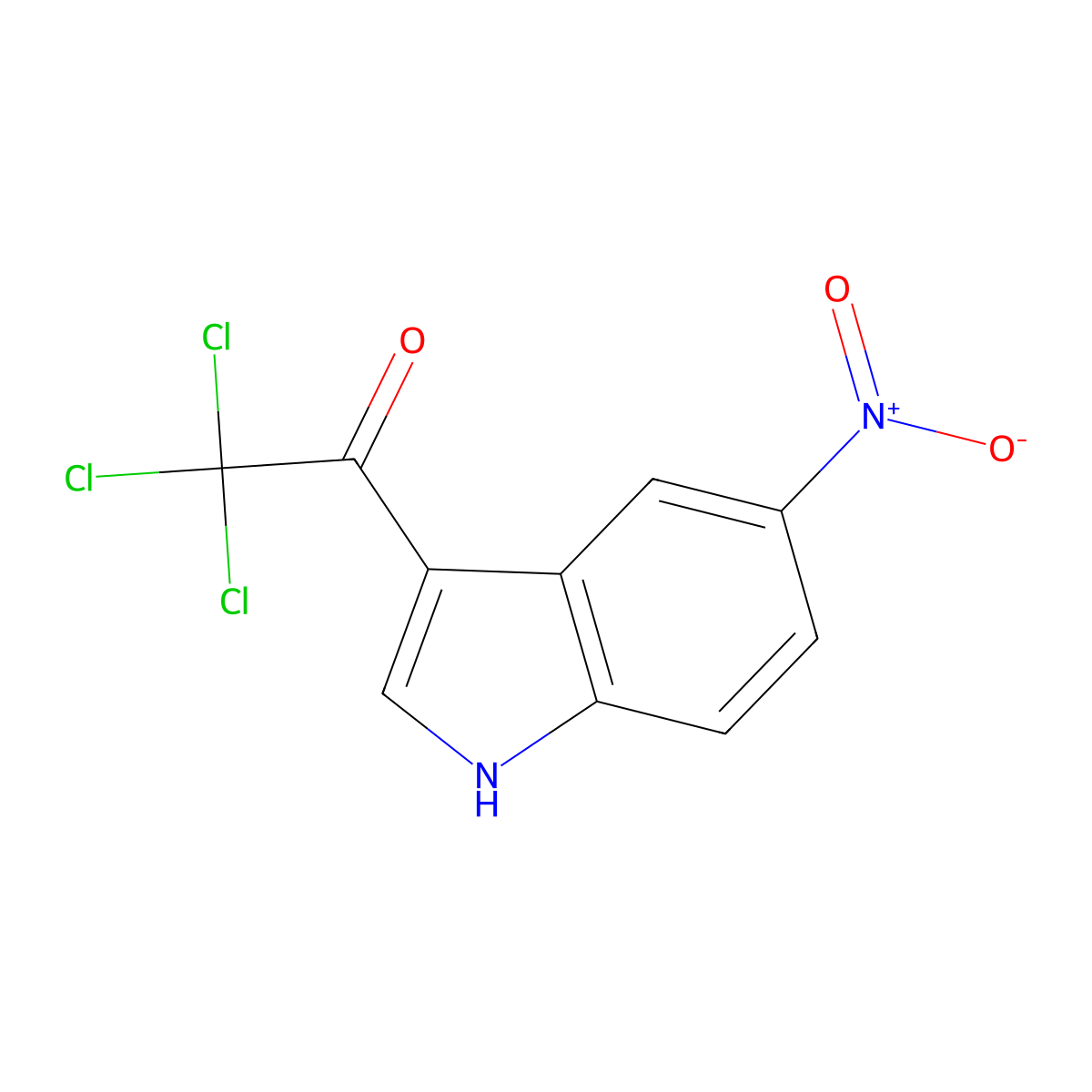 2,2,2-Trichloro-1-(5-nitro-1H-indol-3-yl)ethanone molecular structure, CAS 1855020-20-0