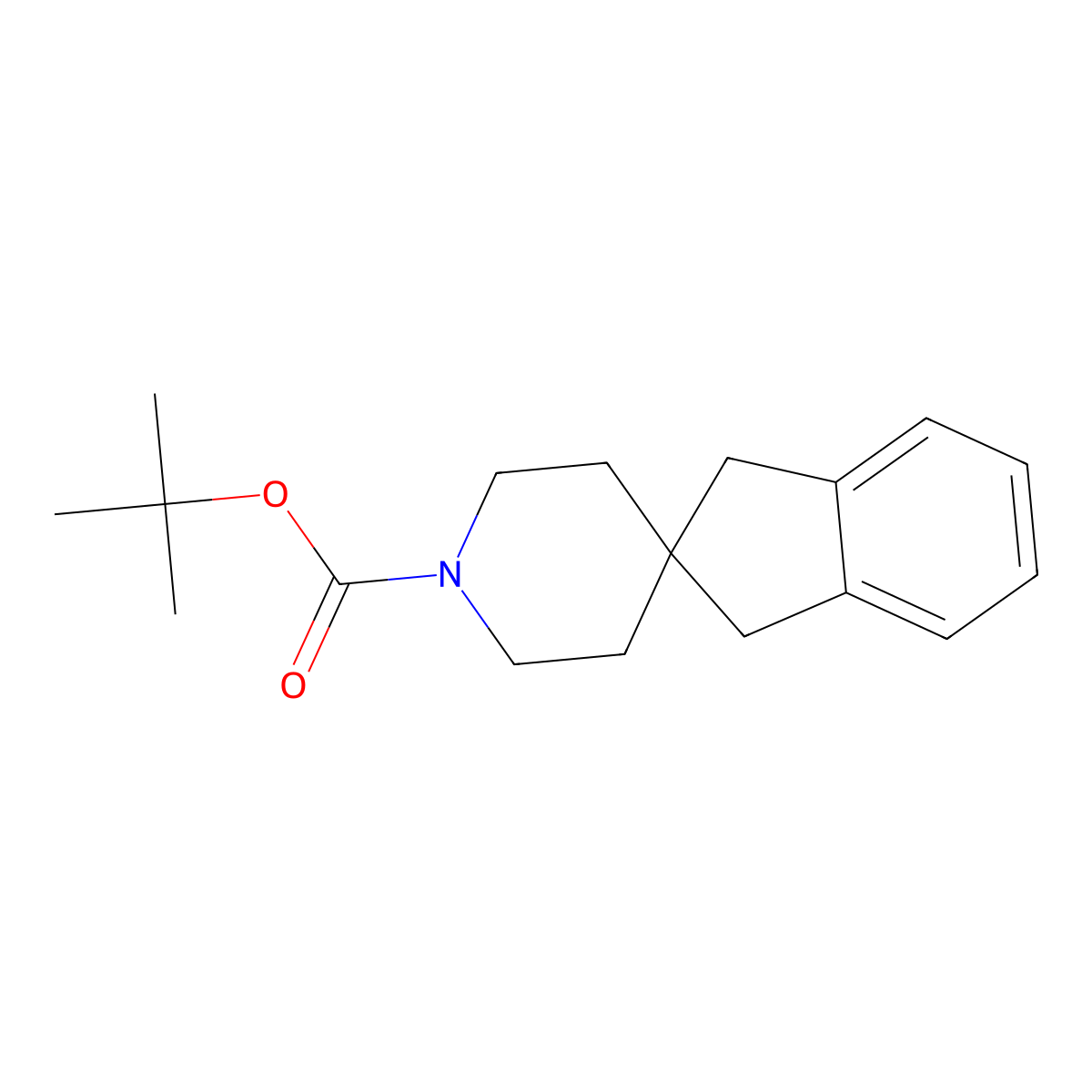 tert-Butyl 1,3-dihydrospiro[indene-2,4'-piperidine]-1'-carboxylate molecular structure, CAS 185525-51-3