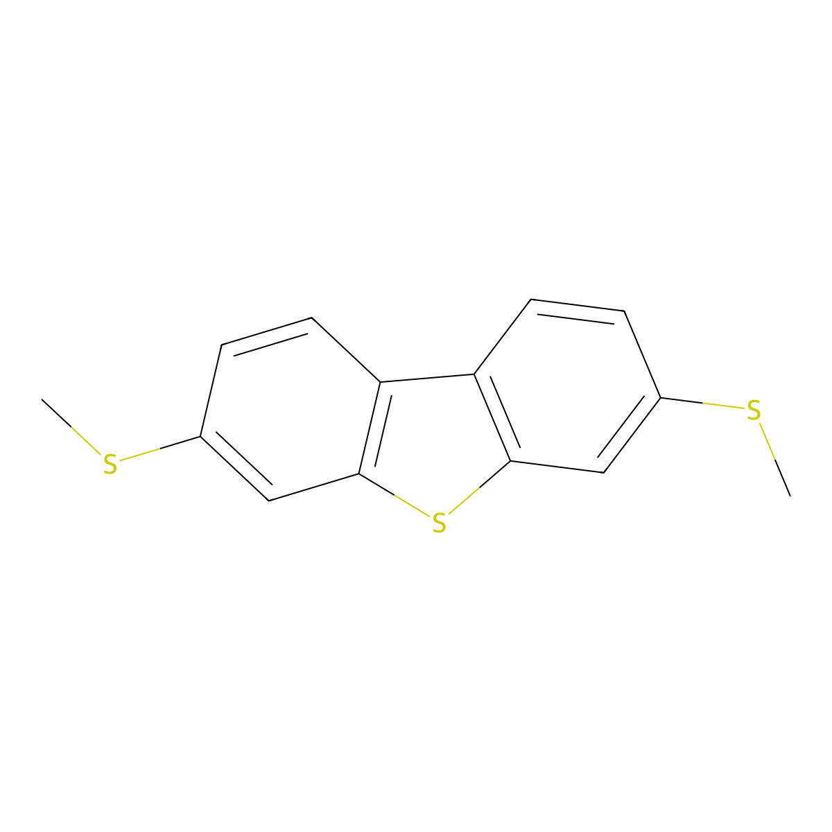 3,7-Bis(methylthio)dibenzo[b,d]thiophene molecular structure, CAS 185540-18-5