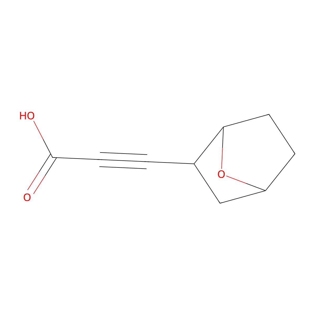 3-{7-Oxabicyclo[2.2.1]heptan-2-yl}prop-2-ynoic acid molecular structure, CAS 1855422-49-9