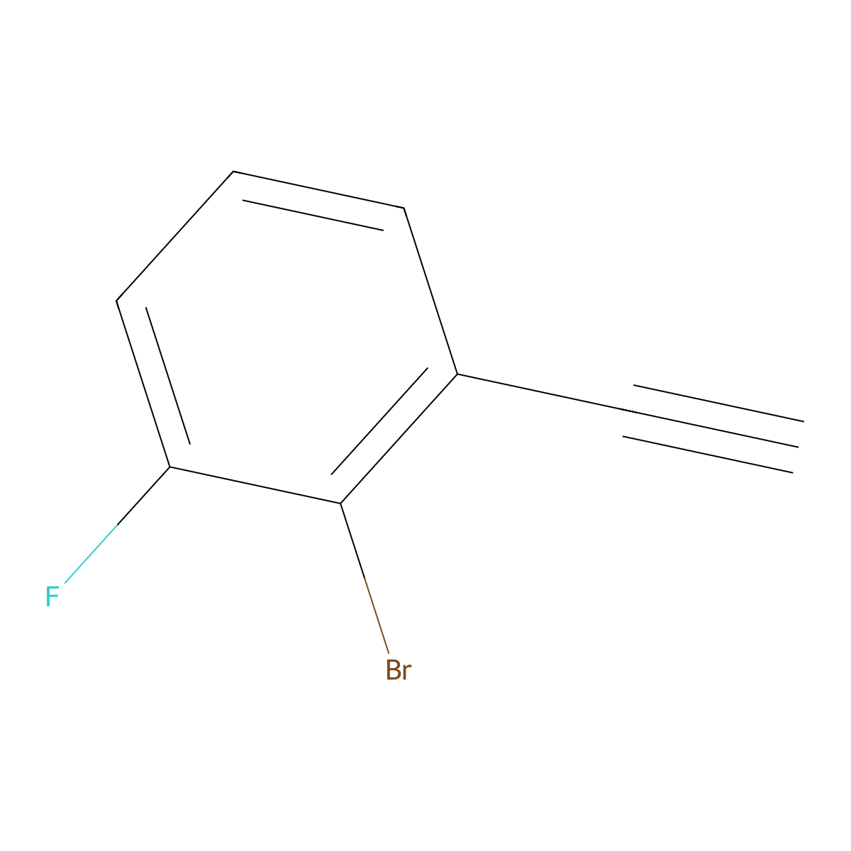 2-Bromo-3-fluorophenylacetylene molecular structure, CAS 1855543-30-4
