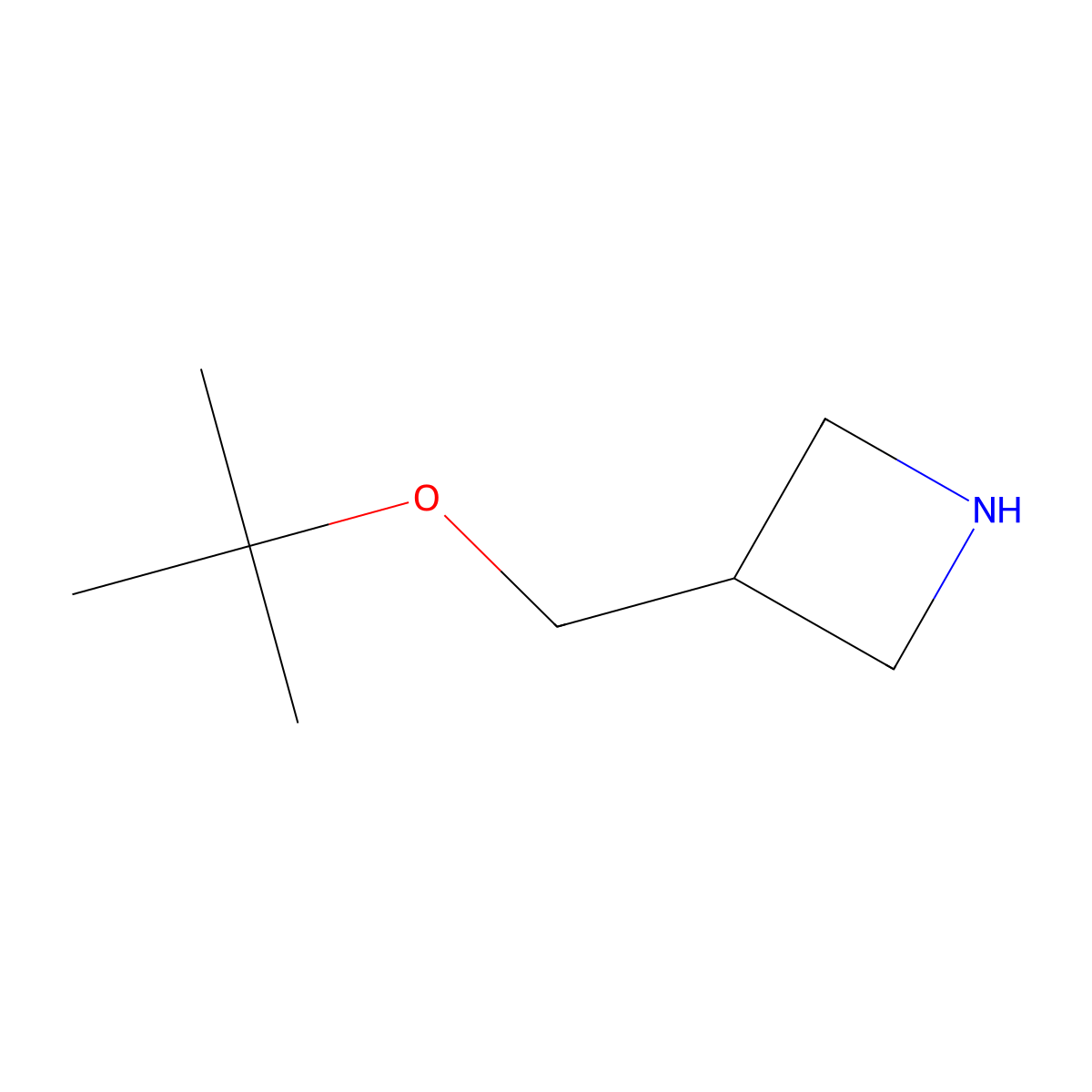 3-[(Tert-butoxy)methyl]azetidine molecular structure, CAS 1855543-54-2