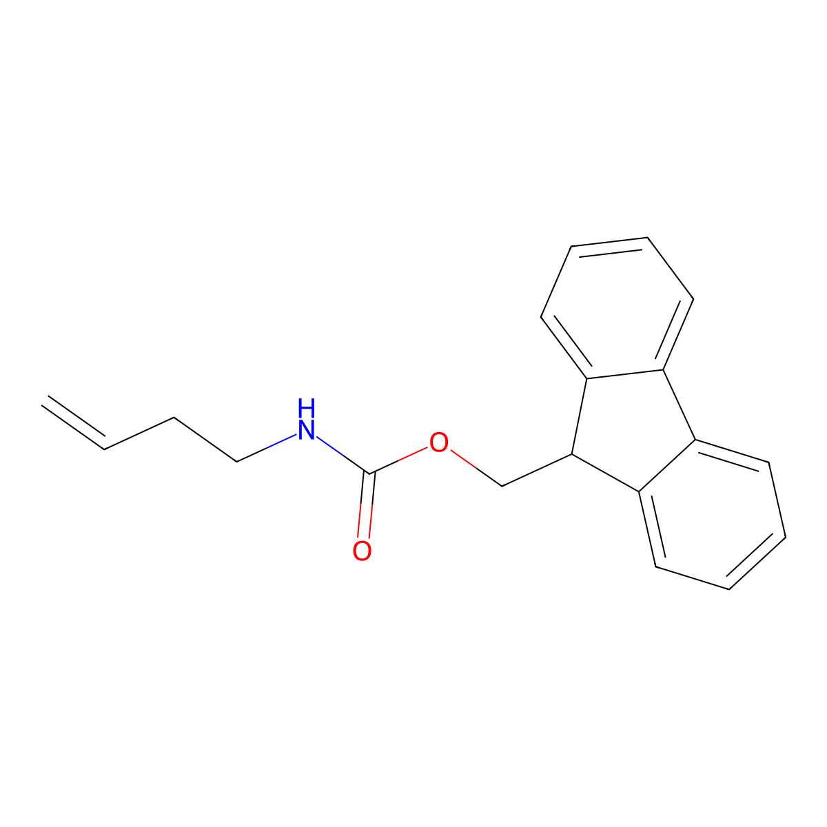 (9H-Fluoren-9-yl)methyl but-3-en-1-ylcarbamate molecular structure, CAS 185563-67-1