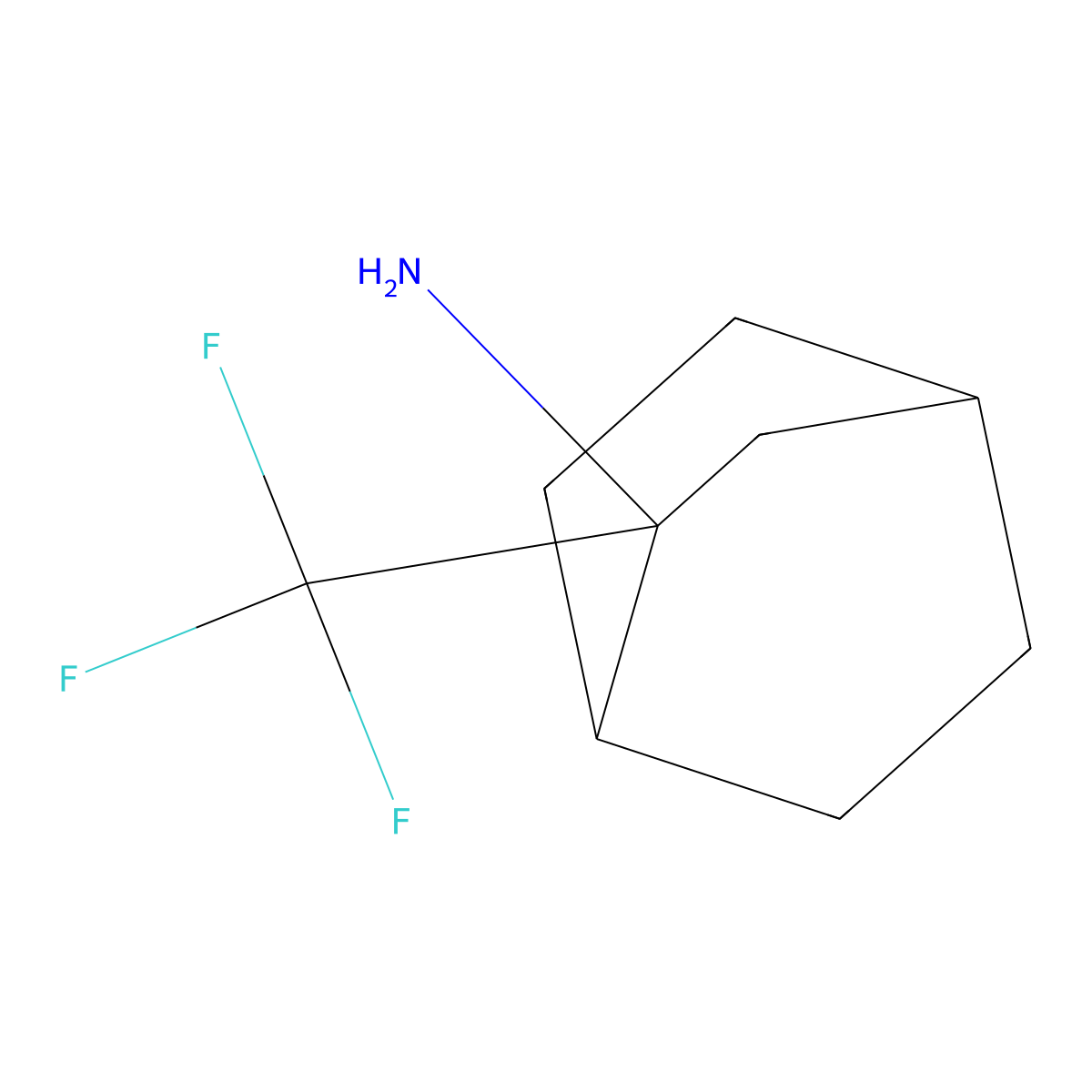 2-(Trifluoromethyl)bicyclo[2.2.2]octan-2-amine molecular structure, CAS 1855645-71-4