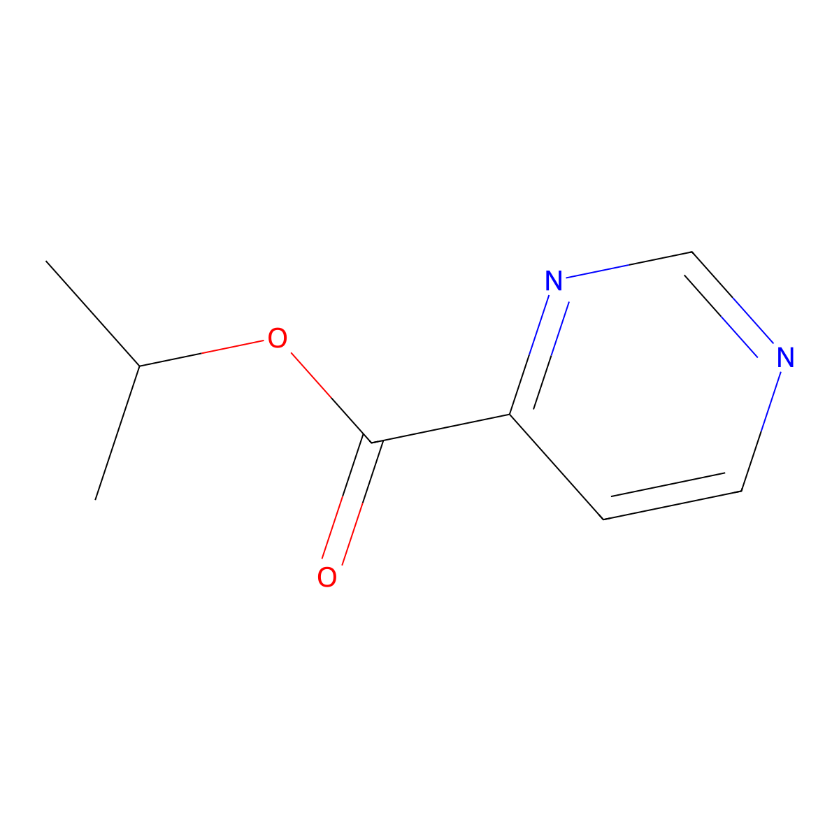 Isopropyl pyrimidine-4-carboxylate molecular structure, CAS 1855684-86-4