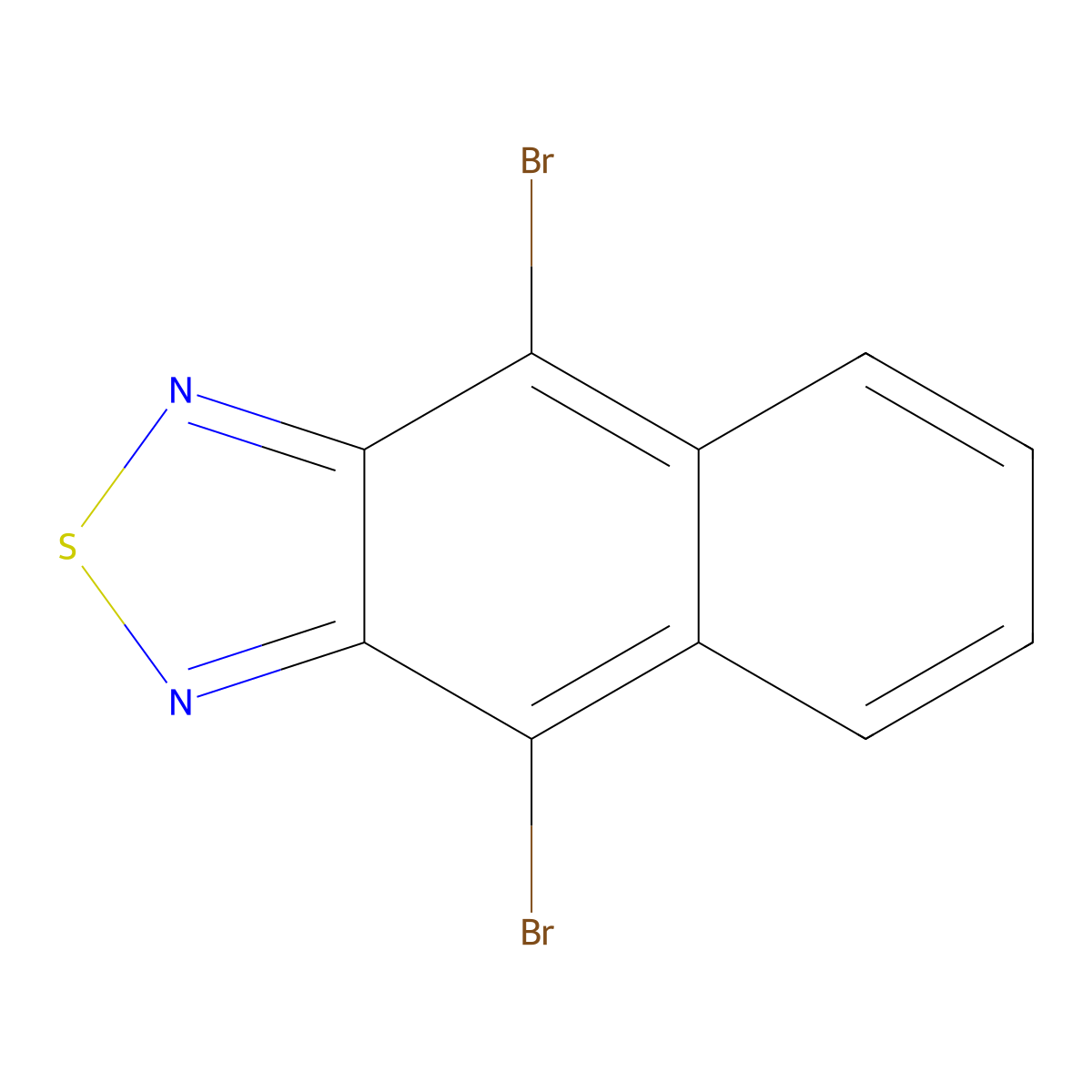 4,9-Dibromonaphtho[2,3-c][1,2,5]thiadiazole molecular structure, CAS 18557-22-7