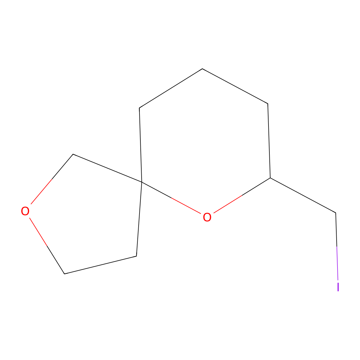 7-(Iodomethyl)-2,6-dioxaspiro[4.5]decane molecular structure, CAS 1855706-02-3
