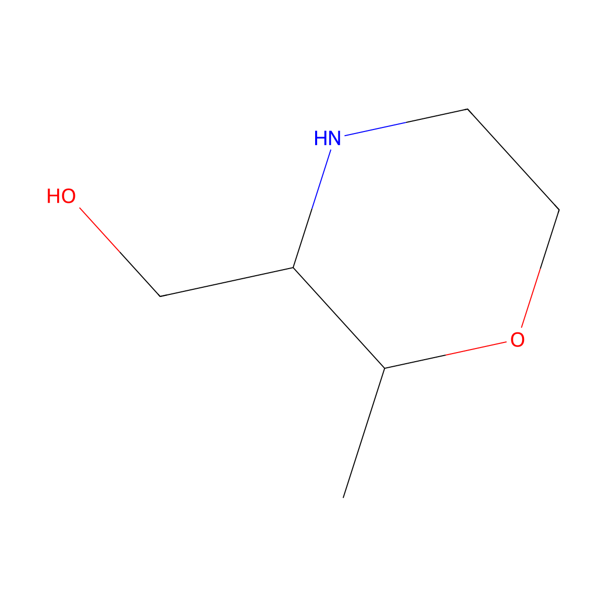 (2-Methylmorpholin-3-yl)methanol molecular structure, CAS 1855706-12-5