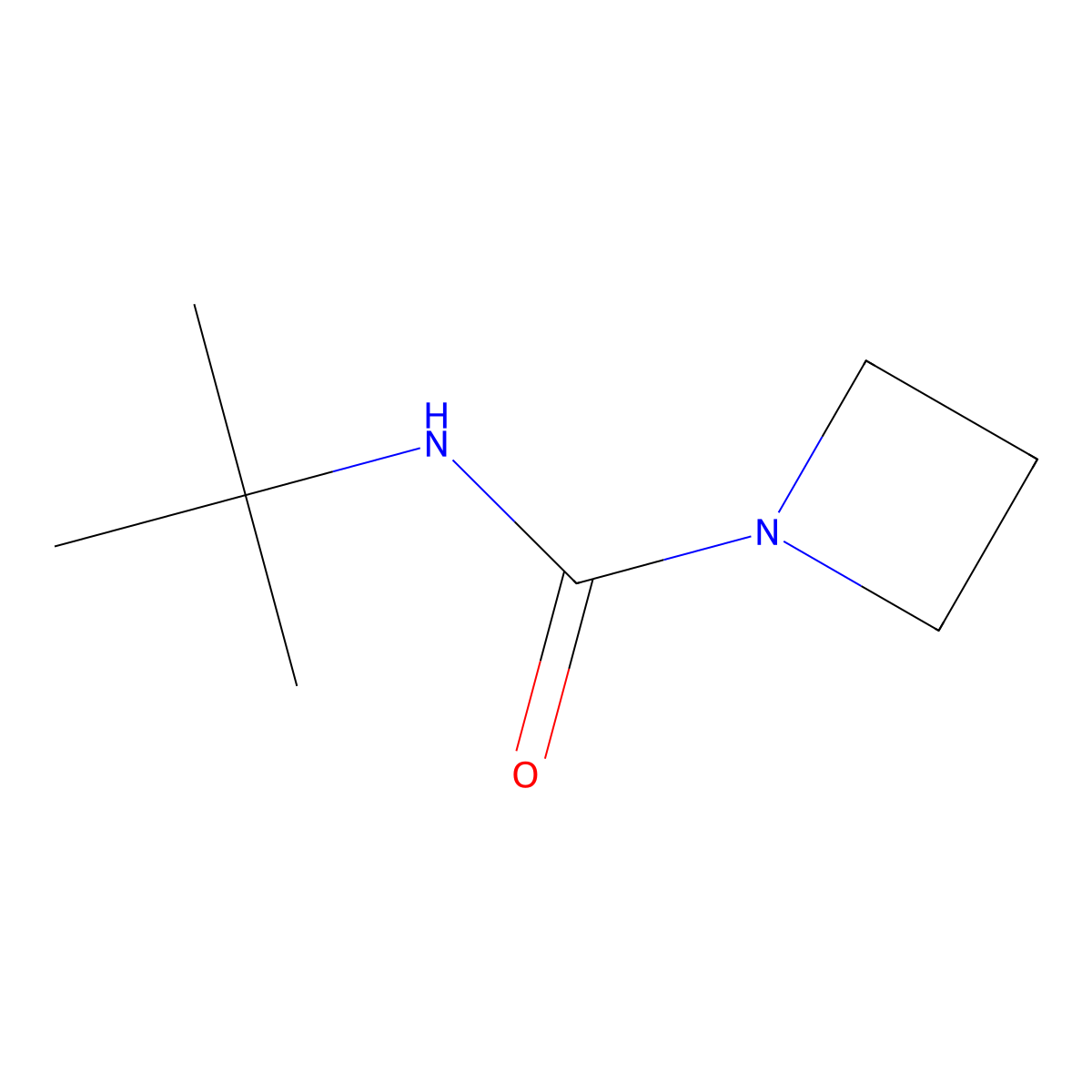 N-(tert-butyl)azetidine-1-carboxamide molecular structure, CAS 1855713-66-4