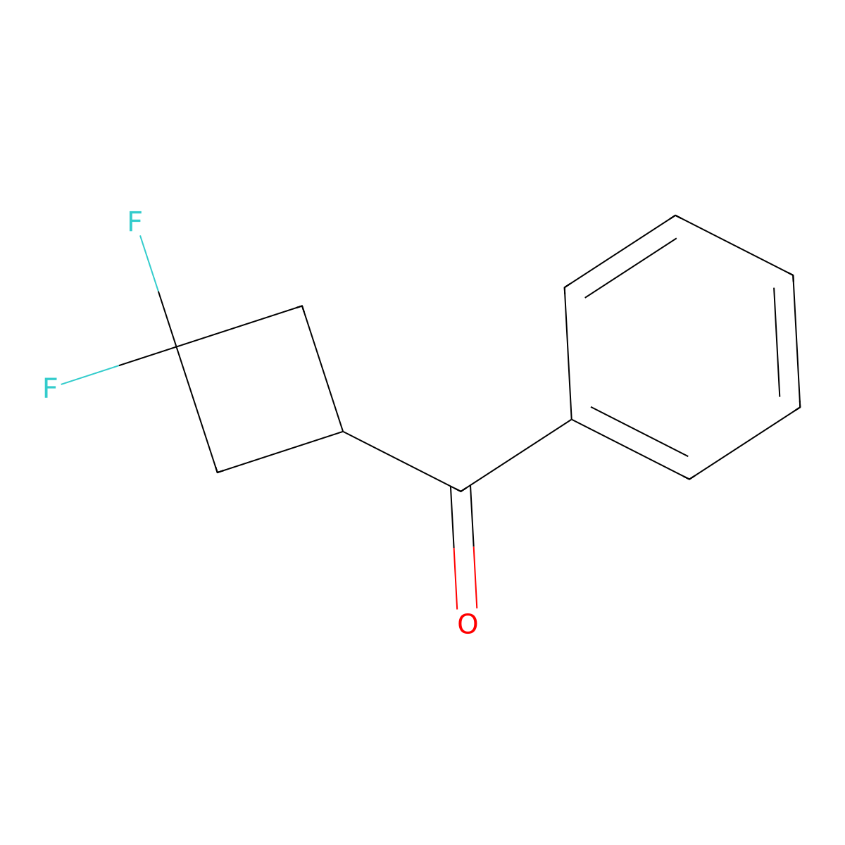 (3,3-Difluorocyclobutyl)(phenyl)methanone molecular structure, CAS 1855734-68-7