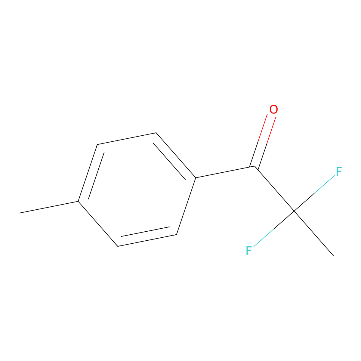 2,2-Difluoro-1-(p-tolyl)propan-1-one molecular structure, CAS 1855772-41-6