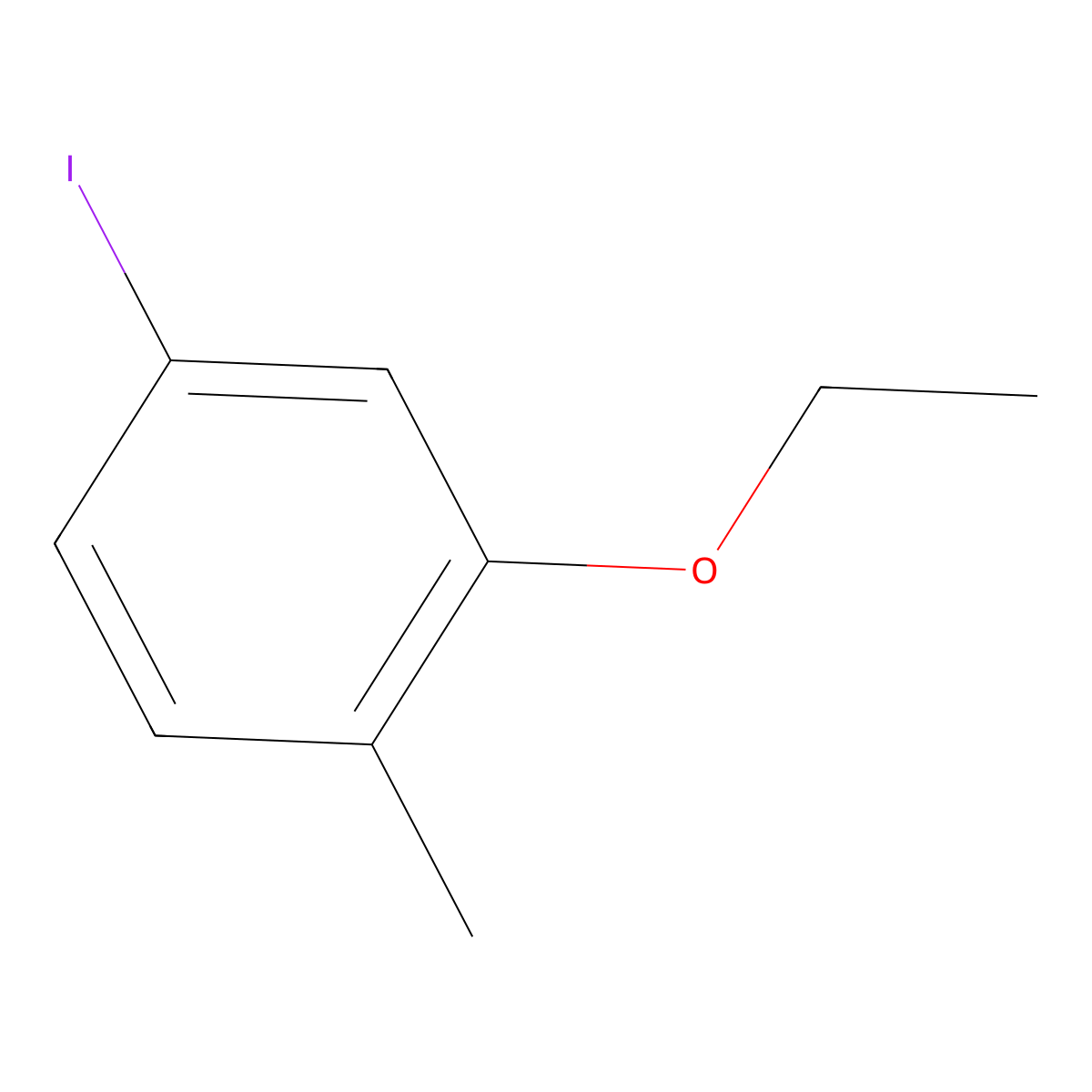 2-Ethoxy-4-iodo-1-methylbenzene molecular structure, CAS 1855795-35-5
