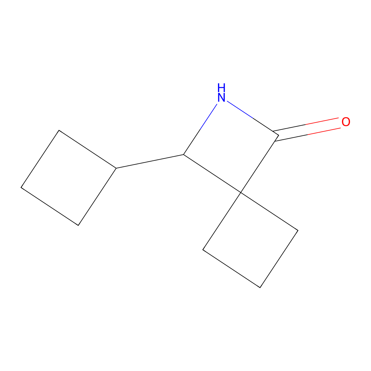 3-Cyclobutyl-2-azaspiro[3.3]heptan-1-one molecular structure, CAS 1855836-12-2