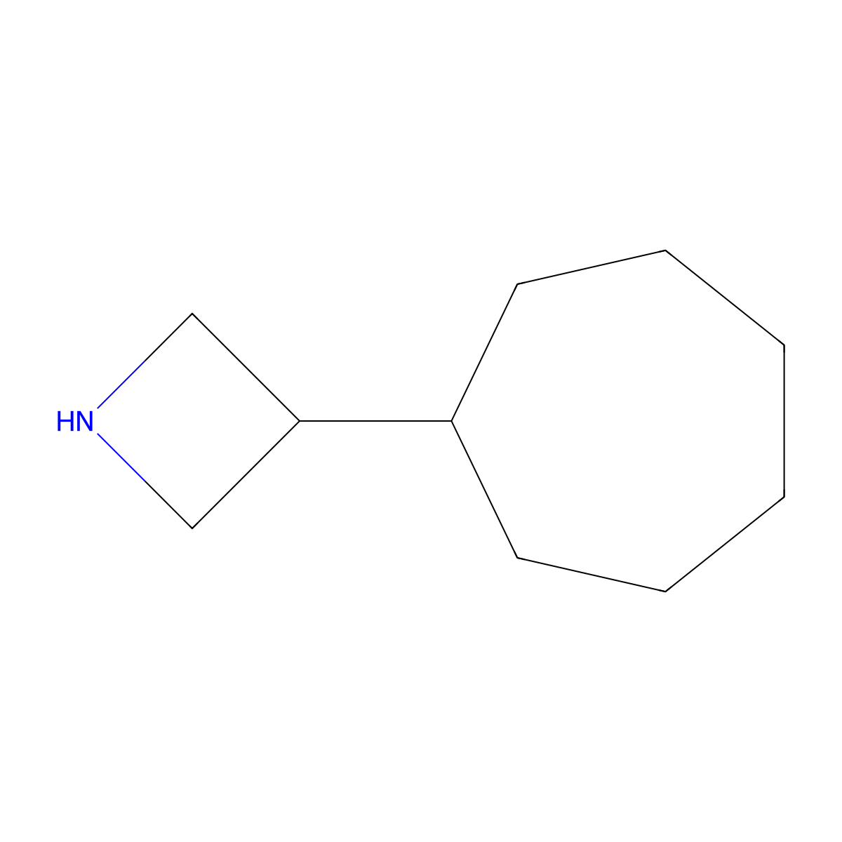 3-Cycloheptylazetidine molecular structure, CAS 1855843-70-7