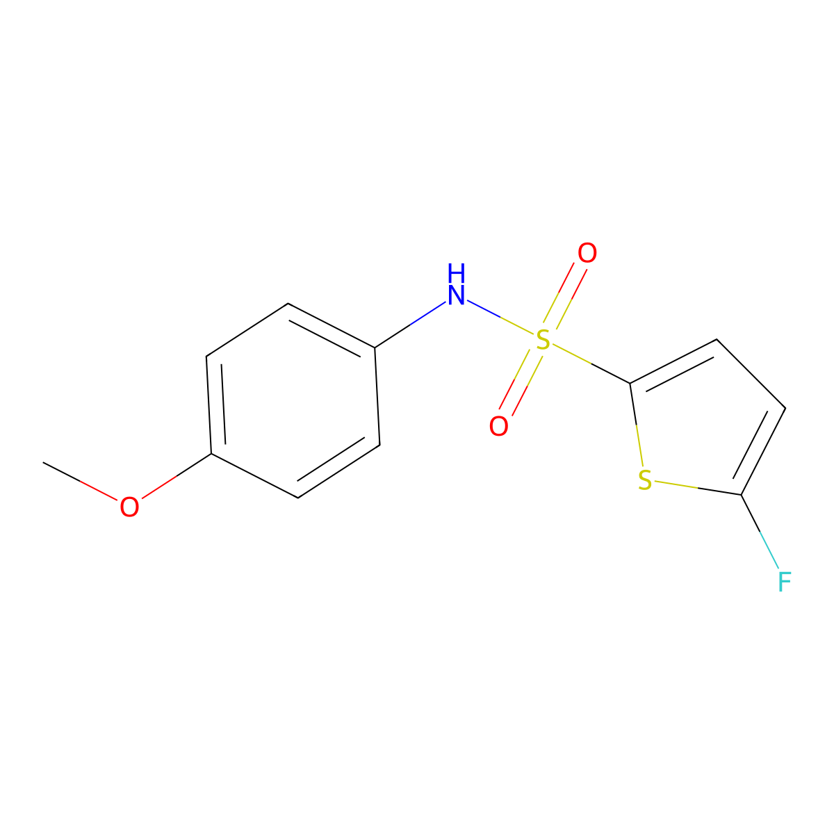 5-Fluoro-N-(4-methoxyphenyl)thiophene-2-sulfonamide molecular structure, CAS 1855888-44-6