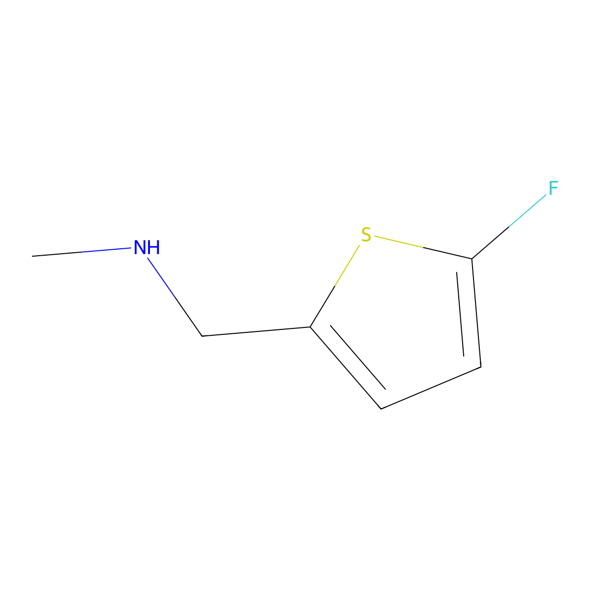 [(5-Fluorothiophen-2-YL)methyl](methyl)amine molecular structure, CAS 1855889-08-5