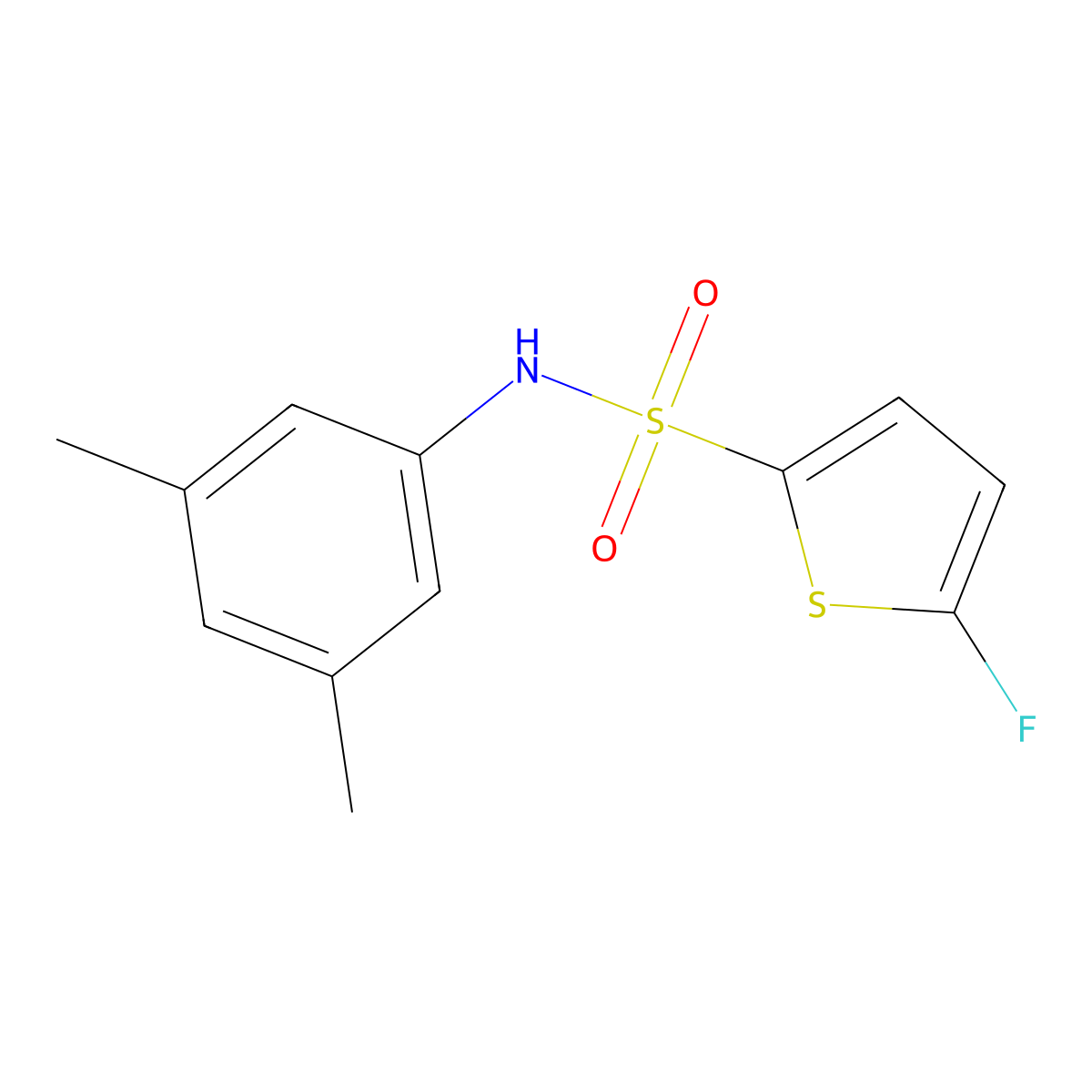 N-(3,5-Dimethylphenyl)-5-fluorothiophene-2-sulfonamide molecular structure, CAS 1855889-62-1