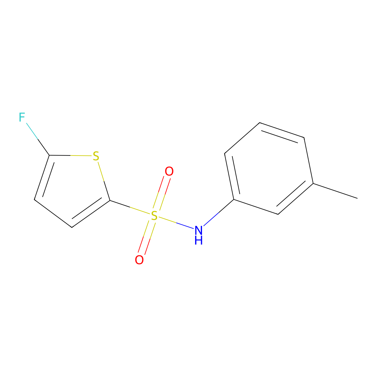 5-Fluoro-N-(m-tolyl)thiophene-2-sulfonamide molecular structure, CAS 1855889-65-4