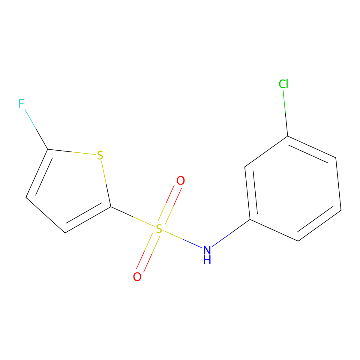 N-(3-Chlorophenyl)-5-fluorothiophene-2-sulfonamide molecular structure, CAS 1855889-66-5
