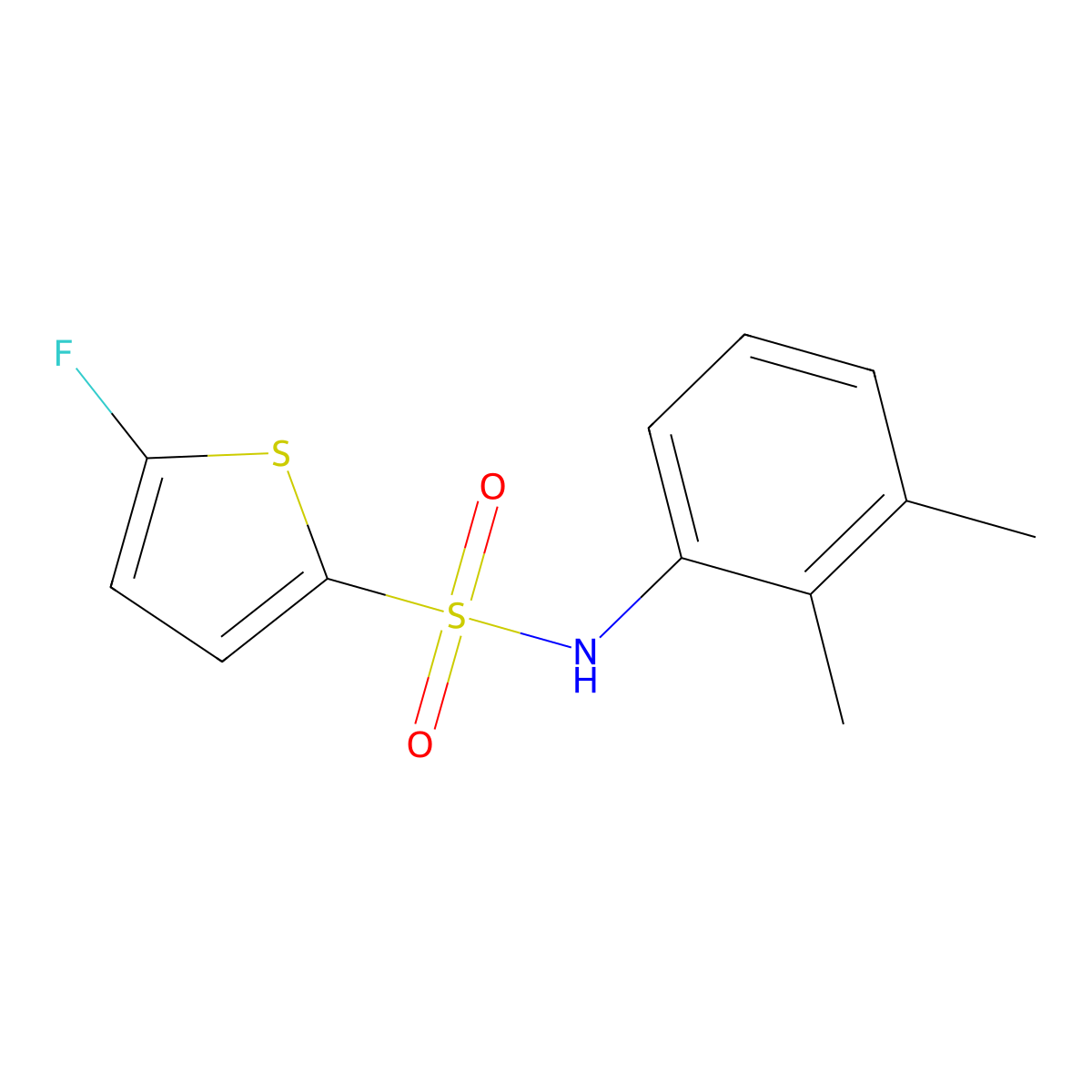 N-(2,3-Dimethylphenyl)-5-fluorothiophene-2-sulfonamide molecular structure, CAS 1855889-67-6