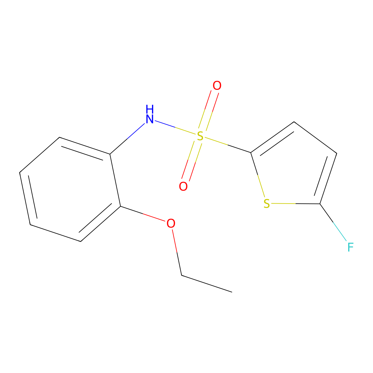N-(2-Ethoxyphenyl)-5-fluorothiophene-2-sulfonamide molecular structure, CAS 1855889-69-8