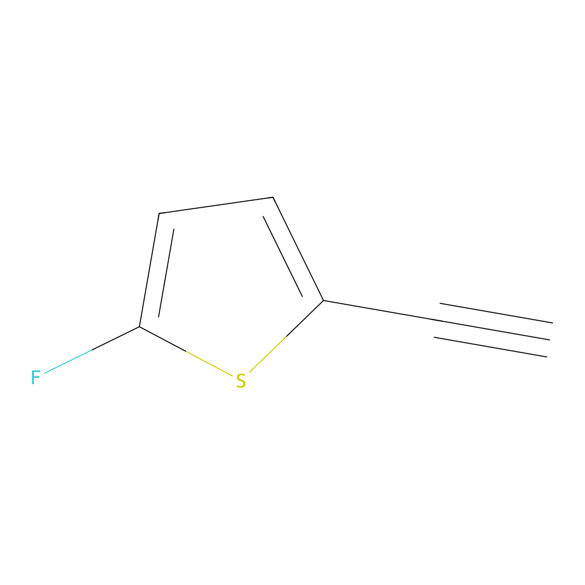 2-Ethynyl-5-fluorothiophene molecular structure, CAS 1855889-70-1