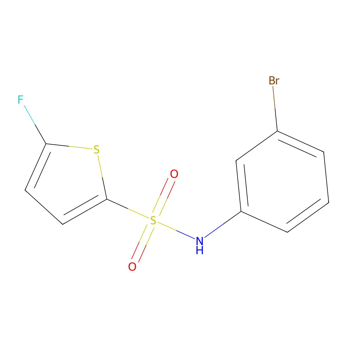N-(3-Bromophenyl)-5-fluorothiophene-2-sulfonamide molecular structure, CAS 1855889-88-1
