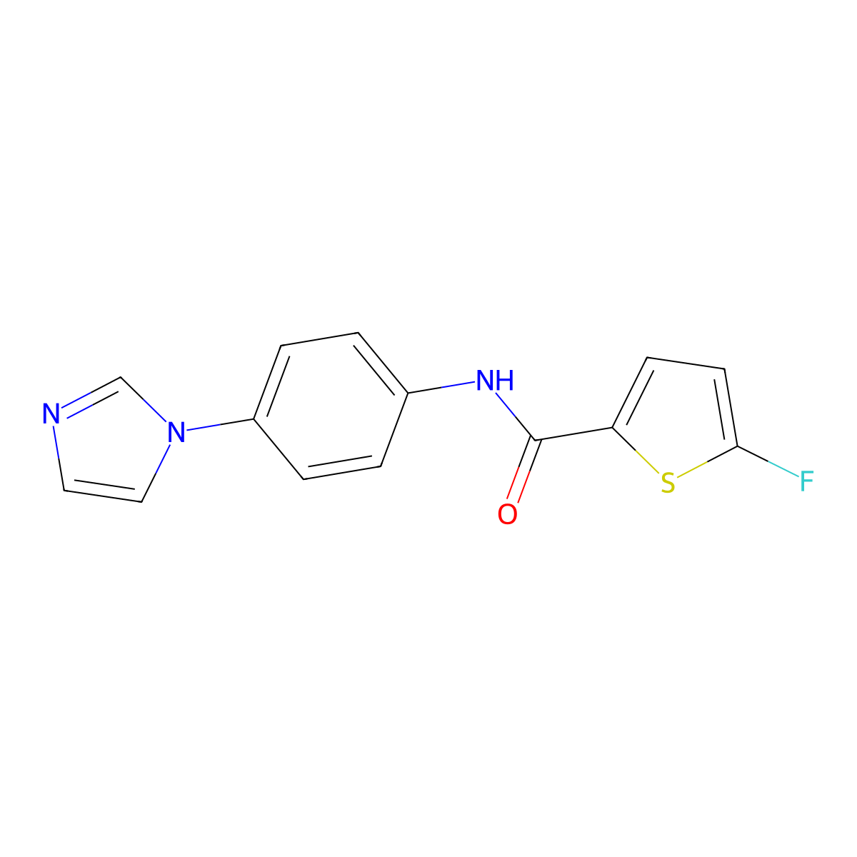 N-(4-(1H-Imidazol-1-yl)phenyl)-5-fluorothiophene-2-carboxamide molecular structure, CAS 1855890-37-7