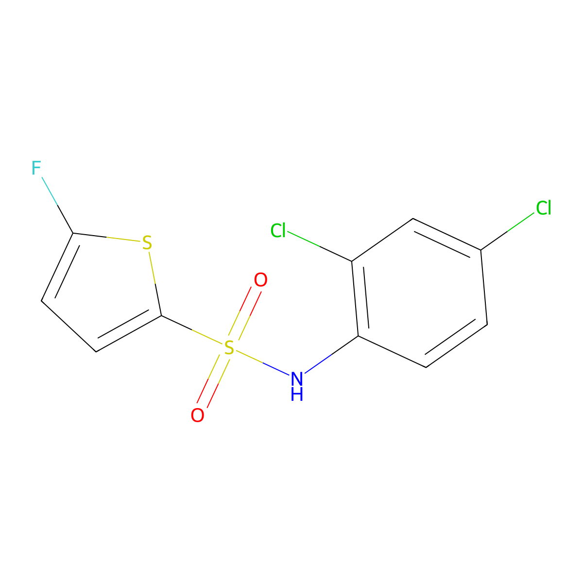N-(2,4-Dichlorophenyl)-5-fluorothiophene-2-sulfonamide molecular structure, CAS 1855890-46-8