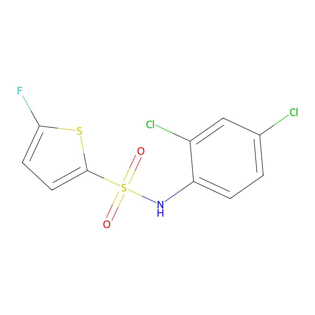 N-(2,4-Dichlorophenyl)-5-fluorothiophene-2-sulfonamide molecular structure, CAS 1855890-46-8