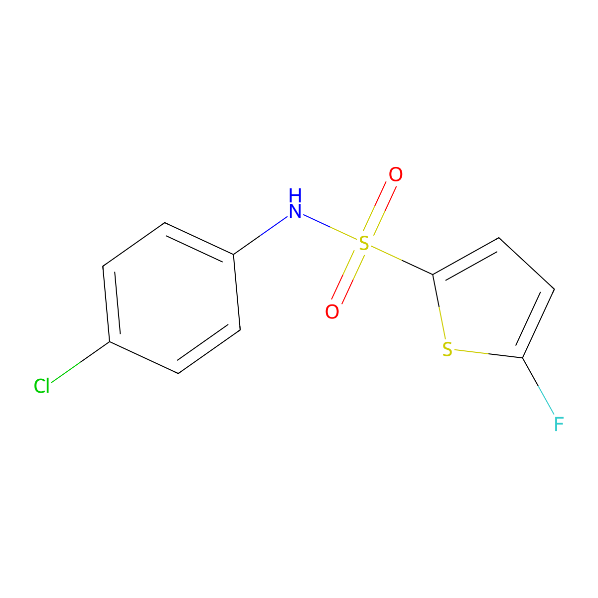 N-(4-Chlorophenyl)-5-fluorothiophene-2-sulfonamide molecular structure, CAS 1855890-98-0