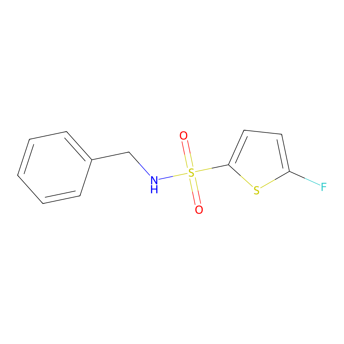 N-Benzyl-5-fluorothiophene-2-sulfonamide molecular structure, CAS 1855891-32-5