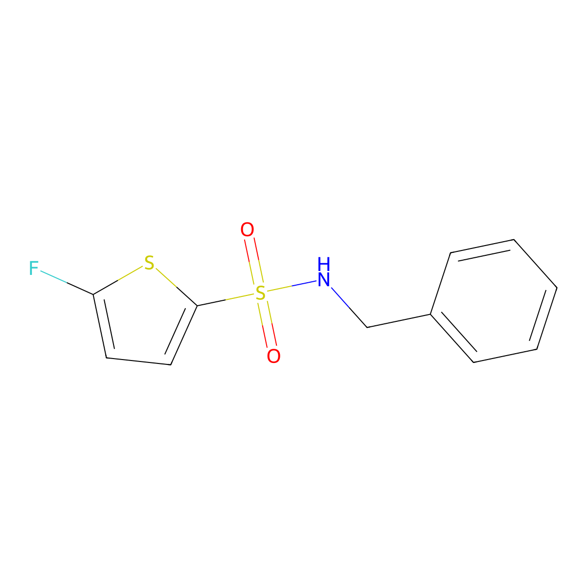 N-Benzyl-5-fluorothiophene-2-sulfonamide molecular structure, CAS 1855891-32-5