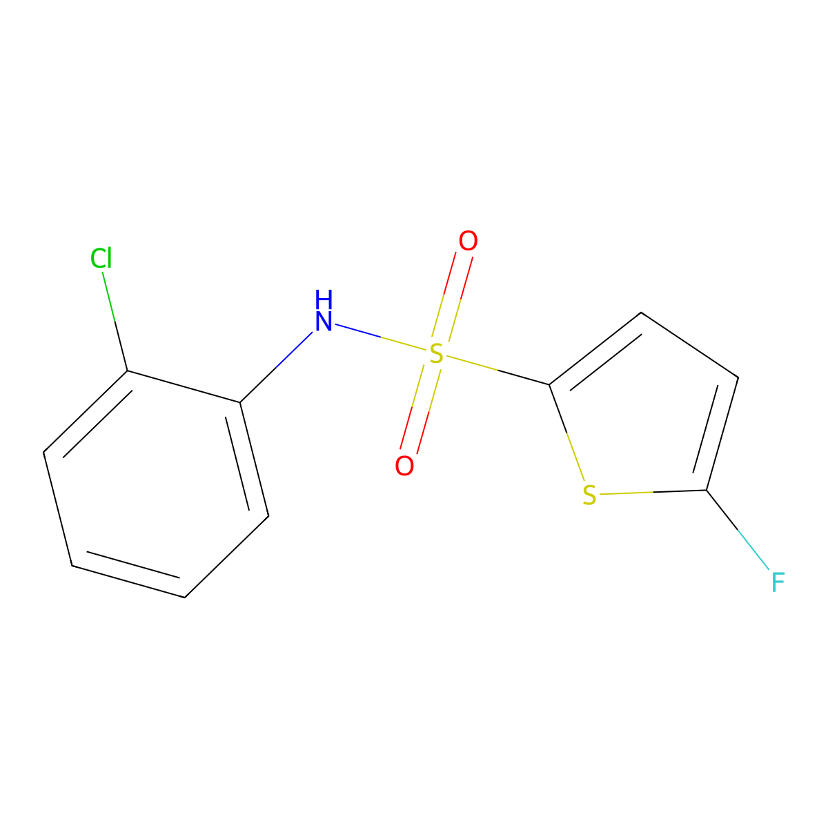 N-(2-Chlorophenyl)-5-fluorothiophene-2-sulfonamide molecular structure, CAS 1855891-45-0