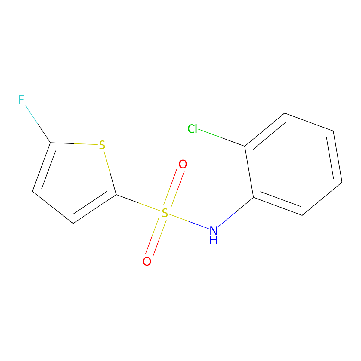 N-(2-Chlorophenyl)-5-fluorothiophene-2-sulfonamide molecular structure, CAS 1855891-45-0