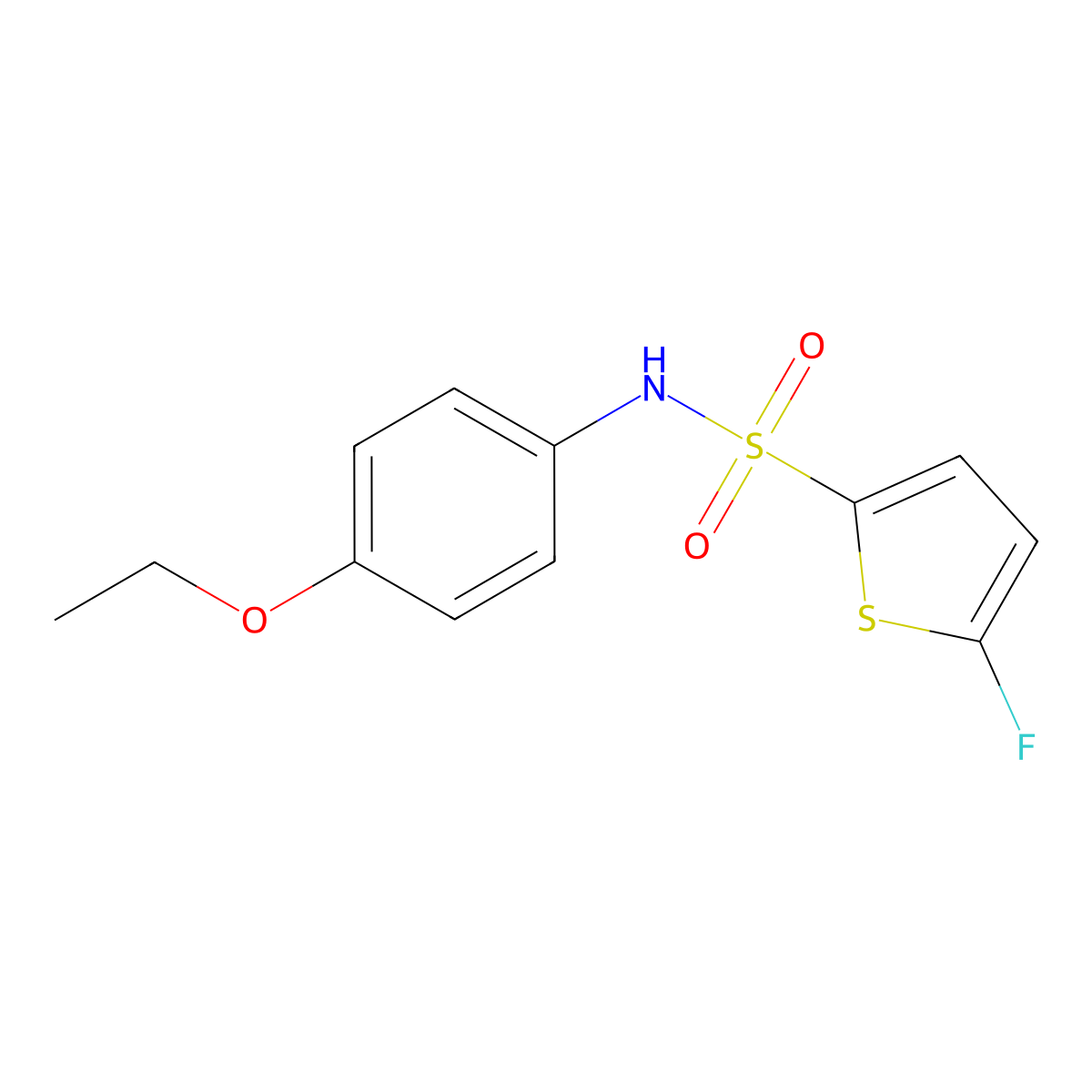 N-(4-Ethoxyphenyl)-5-fluorothiophene-2-sulfonamide molecular structure, CAS 1855891-53-0