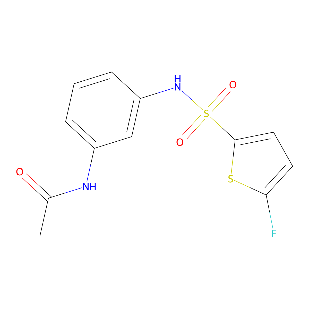 N-(3-((5-Fluorothiophene)-2-sulfonamido)phenyl)acetamide molecular structure, CAS 1855891-58-5