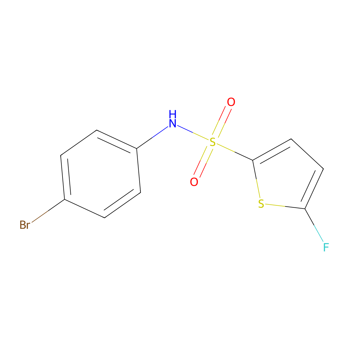 N-(4-Bromophenyl)-5-fluorothiophene-2-sulfonamide molecular structure, CAS 1855891-62-1