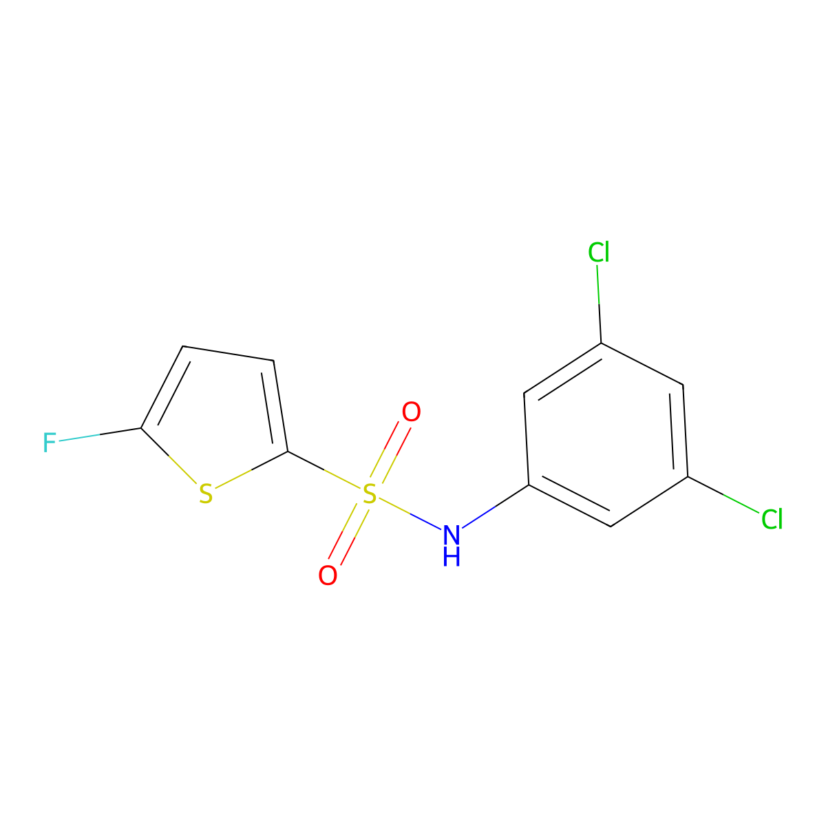 N-(3,5-Dichlorophenyl)-5-fluorothiophene-2-sulfonamide molecular structure, CAS 1855898-80-4
