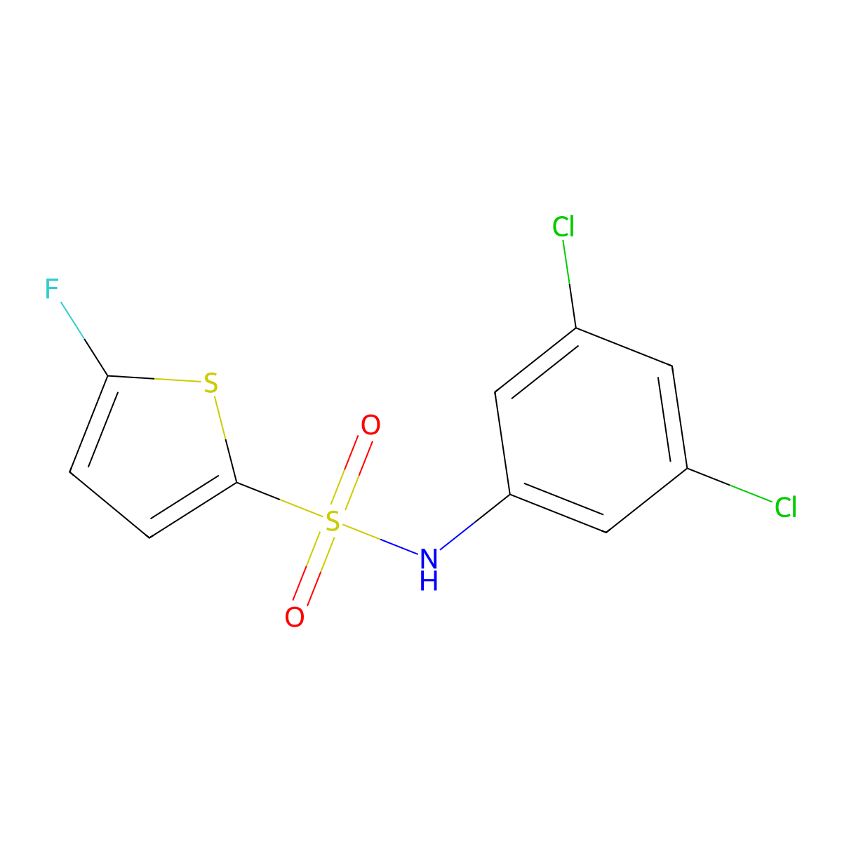 N-(3,5-Dichlorophenyl)-5-fluorothiophene-2-sulfonamide molecular structure, CAS 1855898-80-4