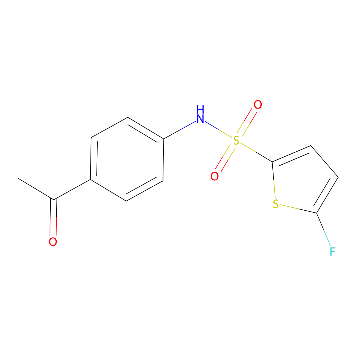 N-(4-Acetylphenyl)-5-fluorothiophene-2-sulfonamide molecular structure, CAS 1855898-95-1