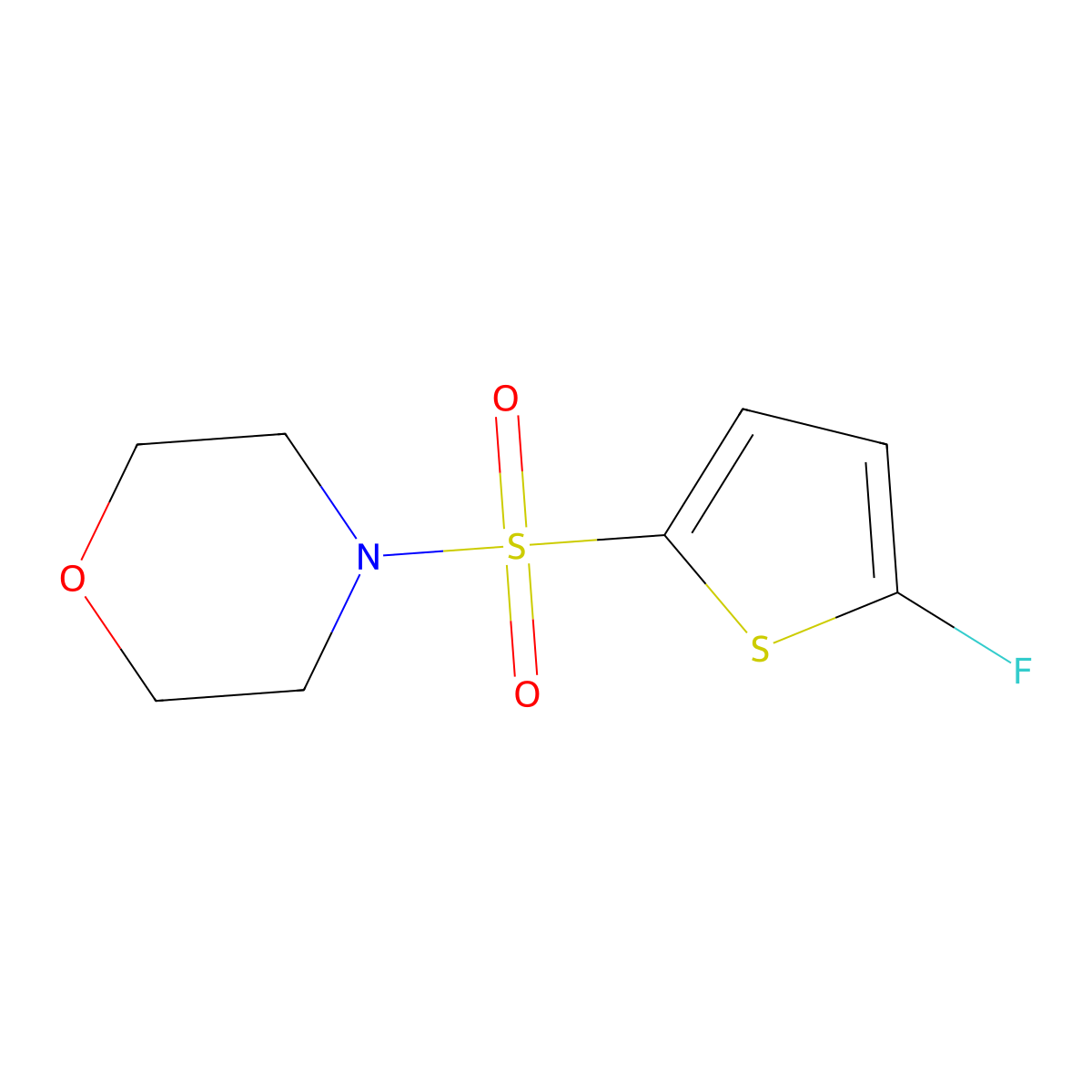 4-[(5-Fluoro-2-thienyl)sulfonyl]morpholine molecular structure, CAS 1855899-77-2