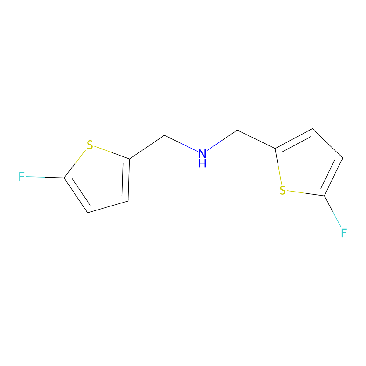 Bis[(5-fluorothiophen-2-YL)methyl]amine molecular structure, CAS 1855899-93-2