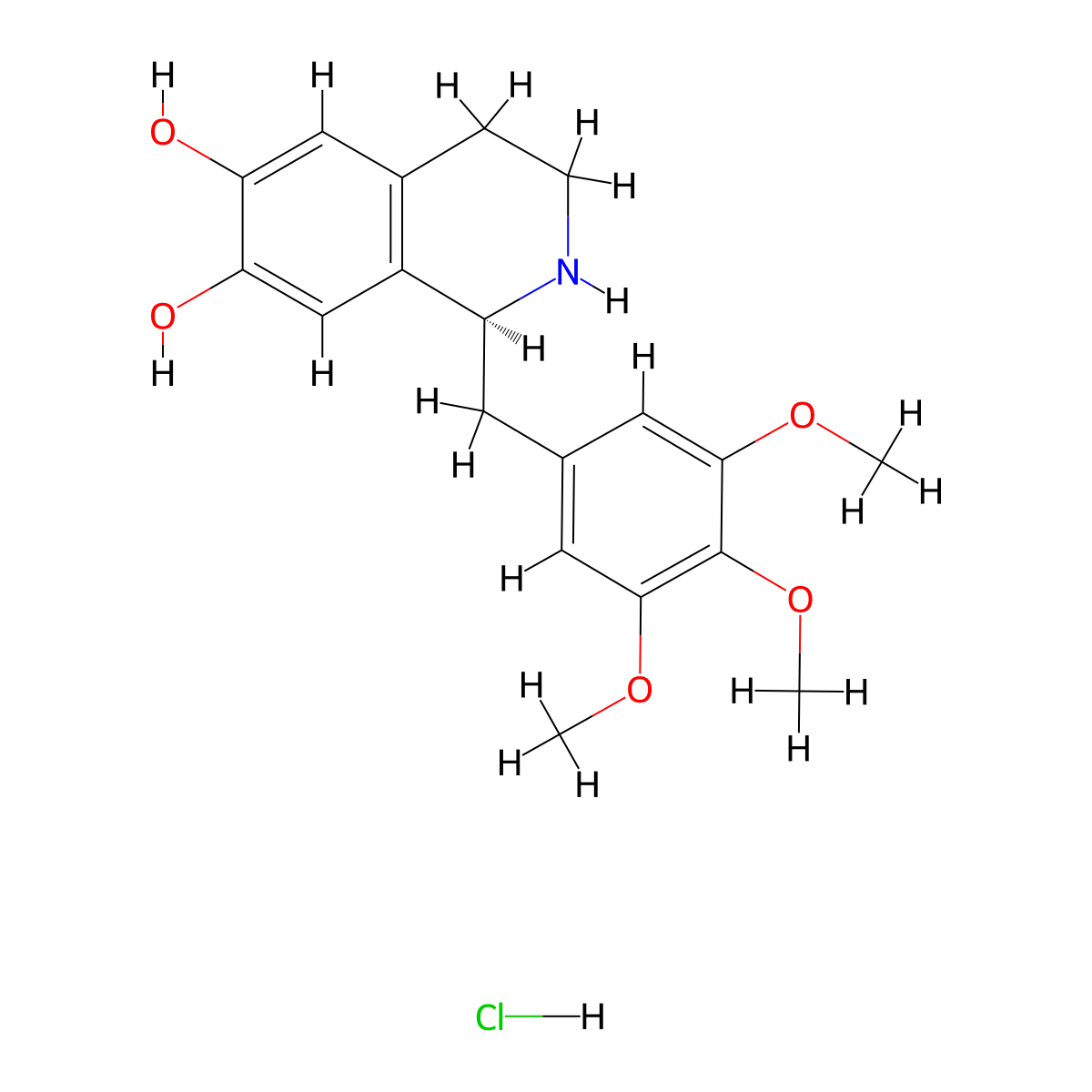 Trimethoquinol molecular structure, CAS 18559-59-6