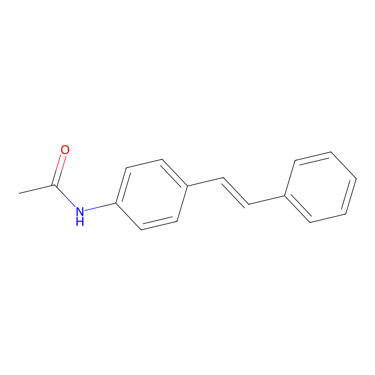 trans-4-Acetylaminostilbene molecular structure, CAS 18559-97-2