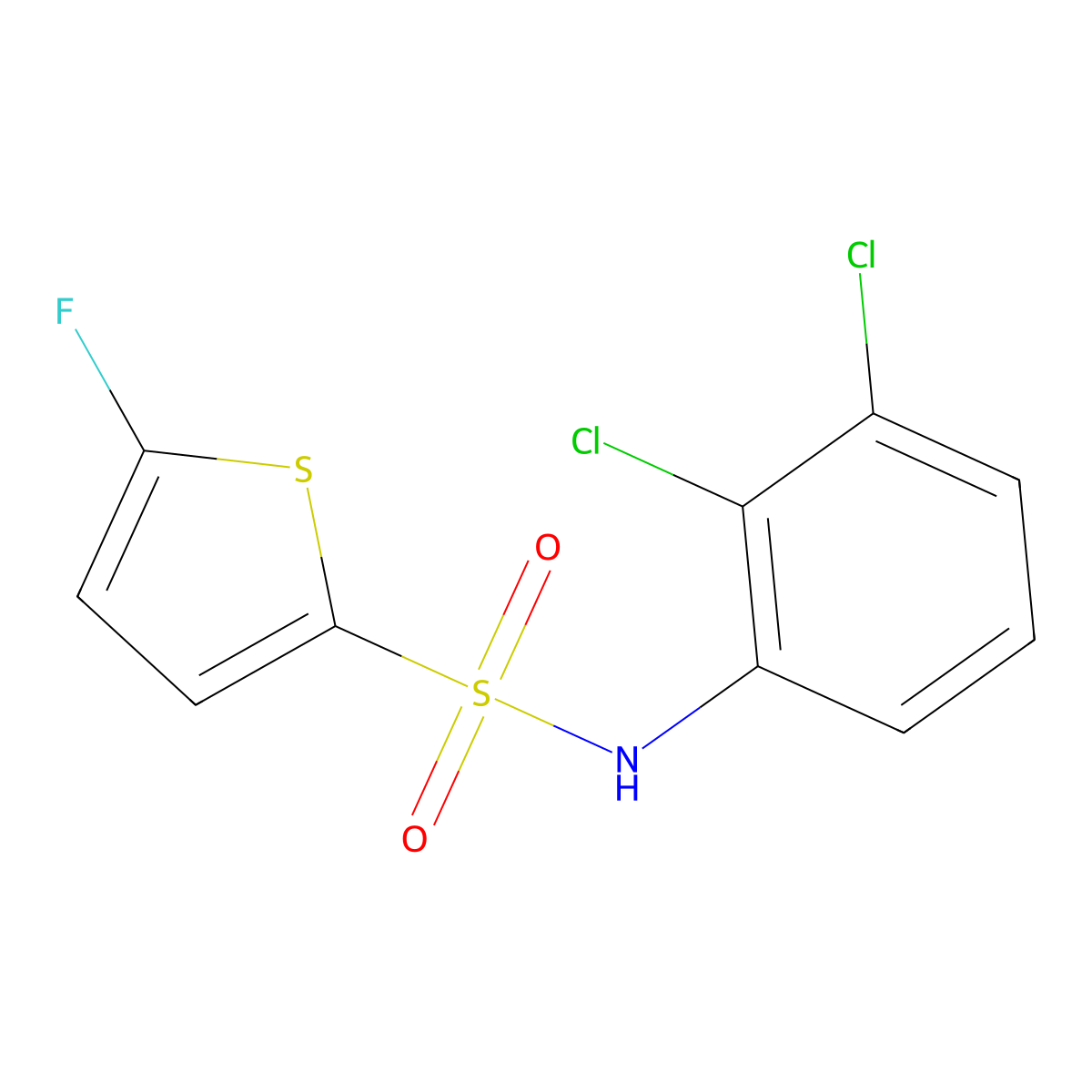 N-(2,3-Dichlorophenyl)-5-fluorothiophene-2-sulfonamide molecular structure, CAS 1855906-67-0