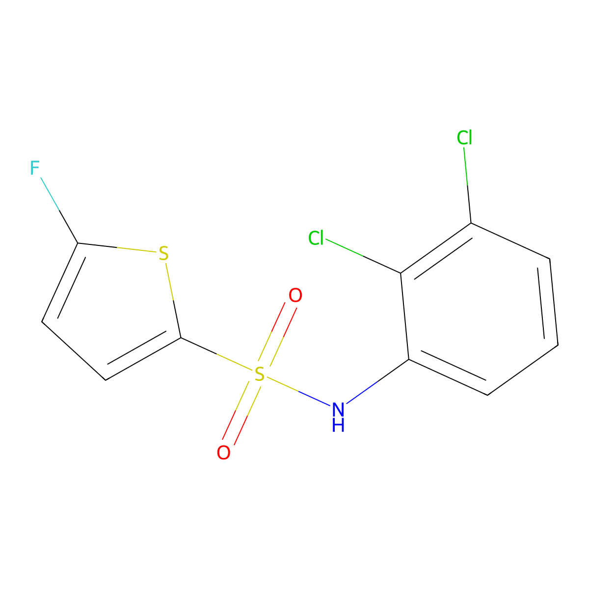 N-(2,3-Dichlorophenyl)-5-fluorothiophene-2-sulfonamide molecular structure, CAS 1855906-67-0