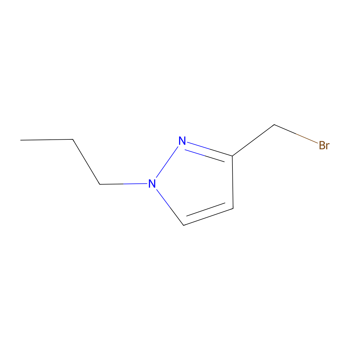 3-(Bromomethyl)-1-propyl-1h-pyrazole molecular structure, CAS 1855907-06-0