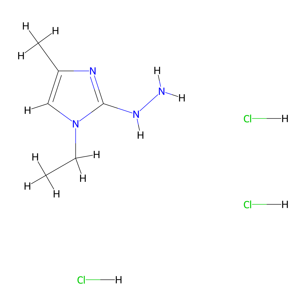 1-Ethyl-2-hydrazino-4-methyl-1h-imidazole molecular structure, CAS 1855907-47-9